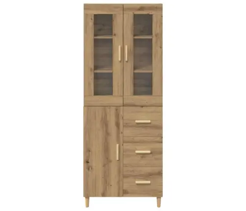 Augstais Skapītis Artisānā Ozols 69,5 X 34 X 180 Cm Vidaxl