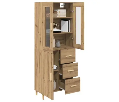 Augstais Skapītis Artisānā Ozols 69,5 X 34 X 180 Cm Vidaxl