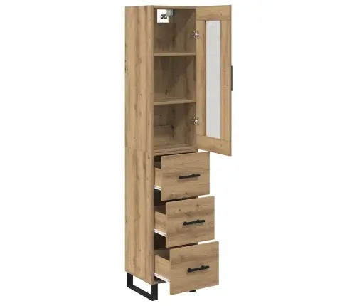 Augstais Skapītis Artisānā Ozols 69,5 X 34 X 180 Cm Vidaxl