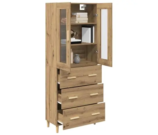 Aukštas Spintelė Amatininkų Ąžuolas 69,5 X 34 X 180 Cm