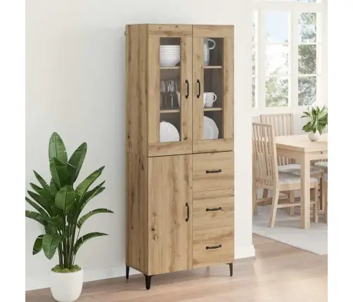Augstais Skapītis Artisānā Ozols 69,5 X 34 X 180 Cm Vidaxl