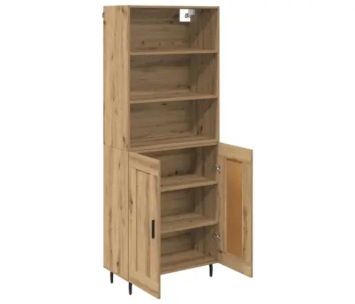Augstais Skapītis Artisānā Ozols 69,5 X 34 X 180 Cm Vidaxl