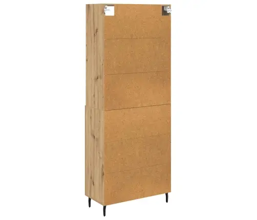 Augstais Skapītis Artisānā Ozols 69,5 X 34 X 180 Cm Vidaxl