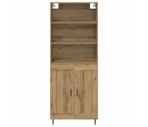 Augstais Skapītis Artisānā Ozols 69,5 X 34 X 180 Cm Vidaxl