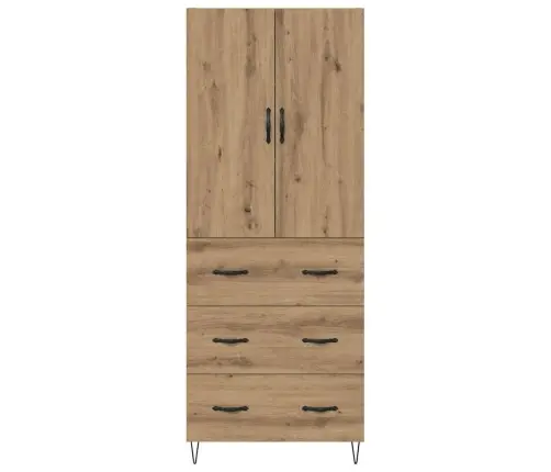 Aukštas Spintelė Su Stalčių 2 Pcs Amatininkų Ąžuolas