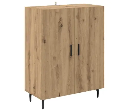 Augstais Skapītis 2 Pcs Artisānā Ozols Koka Un Stikla Materiāls Vidaxl