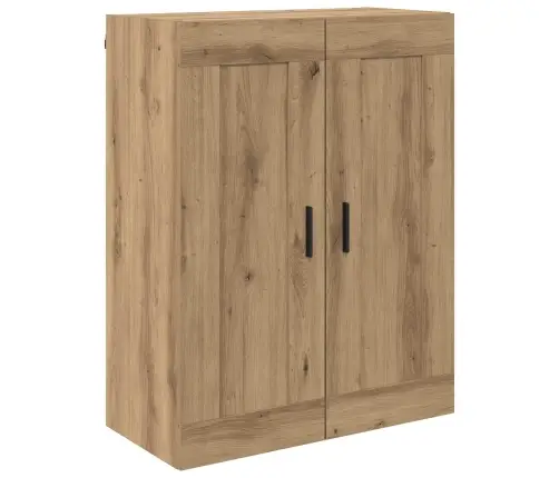 Augstais Skapītis 2 Pcs Artisānā Ozols Koka Un Stikla Materiāls Vidaxl