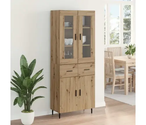 Kõrgushein Sahtliga 2 Pcs Käsitööpuu Kunstlik Puit Ja Klaas