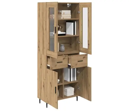 Kõrgushein Sahtliga 2 Pcs Käsitööpuu Kunstlik Puit Ja Klaas