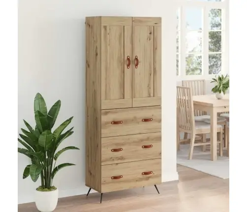 Aukštas Spintelė Amatininkų Ąžuolas 69,5 X 34 X 180 Cm