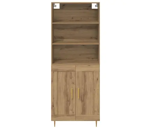 Augstais Skapītis Artisānā Ozols 69,5 X 32,5 X 180 Cm Vidaxl