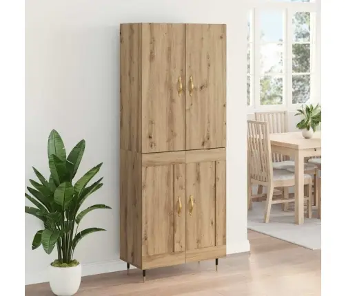 Augstais Skapītis Artisānā Ozols 69,5 X 34 X 180 Cm Vidaxl