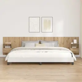 Peatoed Kapiga Sahtliga Riiuliga 3 Pcs Käsitööpuu Tehispuit