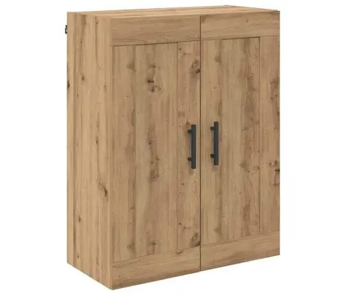 Augstais Skapītis 2 Pcs Artisānā Ozols Koka Un Stikla Materiāls Vidaxl