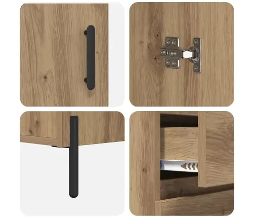 Aukštas Spintelė Amatininkų Ąžuolas 69,5 X 32,5 X 180 Cm