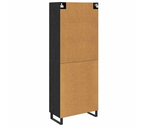 Kõrgushein Seinale Kinnitatav 2 Pcs Must Tamm Tehispuit