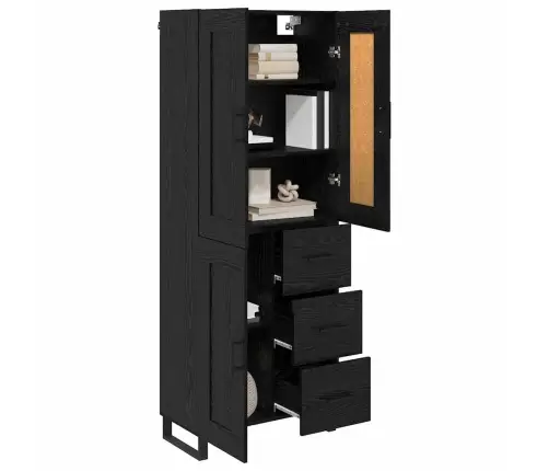 Kõrgushein Seinale Kinnitatav 2 Pcs Must Tamm Tehispuit