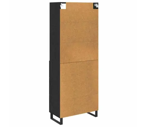 Kõrgushein Seinale Kinnitatav 2 Pcs Must Tamm Tehispuit