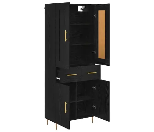 Kõrgushein Sahtliga Must Tamm 69,5 X 34 X 180 Cm Tehispuit