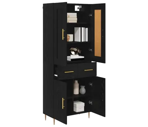 Kõrgushein Sahtliga Must Tamm 69,5 X 34 X 180 Cm Tehispuit