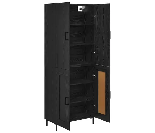 Kõrgushein Must Tamm 69,5 X 34 X 180 Cm Tehispuit