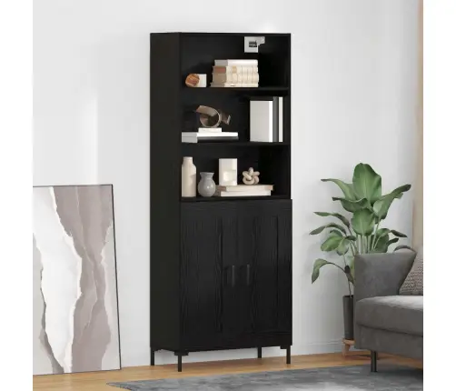 Kõrgushein Sahtliga Must Tamm 69,5 X 34 X 180 Cm Tehispuit