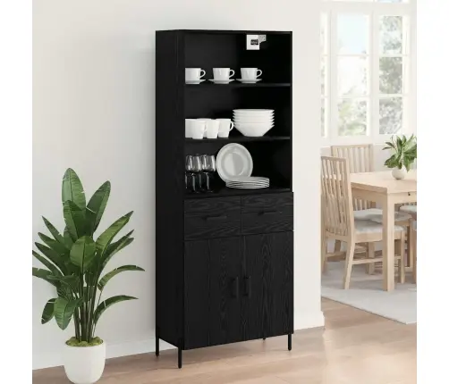 Kõrgushein Sahtliga Must Tamm 69,5 X 34 X 180 Cm Tehispuit