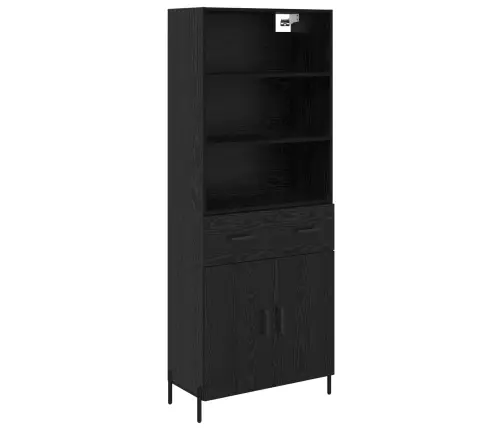 Kõrgushein Sahtliga Must Tamm 69,5 X 34 X 180 Cm Tehispuit