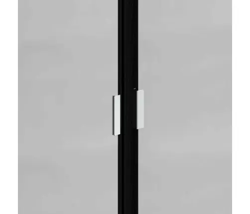 Vannas Istabas Mēbeļu Komplekts Ar Durvīm 3 Pcs Melns Ozolkoks Vidaxl