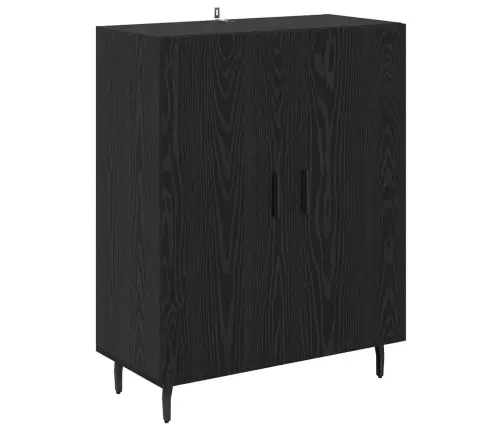 Augstais Skapītis Melns Ozols 69,5 X 34 X 180 Cm Vidaxl