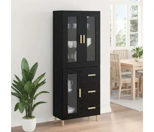 Kõrgushein Sahtliga Must Tamm 69,5 X 34 X 180 Cm Tehispuit