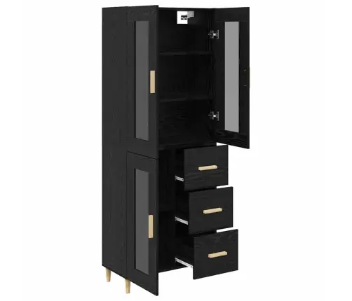 Kõrgushein Sahtliga Must Tamm 69,5 X 34 X 180 Cm Tehispuit