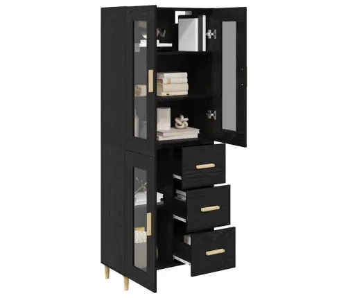 Kõrgushein Sahtliga Must Tamm 69,5 X 34 X 180 Cm Tehispuit