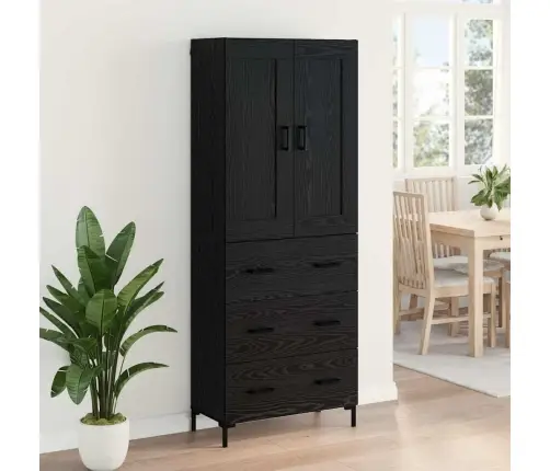 Kõrgushein Sahtliga Must Tamm 69,5 X 34 X 180 Cm Tehispuit