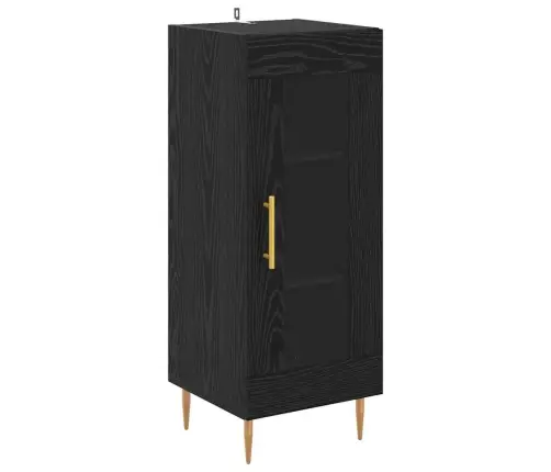 Aukštas Spintelė Juodas Ąžuolas 34,5 X 34 X 180 Cm