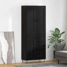 Kõrgushein Sahtliga Must Tamm 69,5 X 34 X 180 Cm Tehispuit