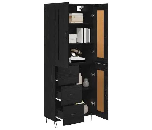 Kõrgushein Sahtliga Must Tamm 69,5 X 34 X 180 Cm Tehispuit