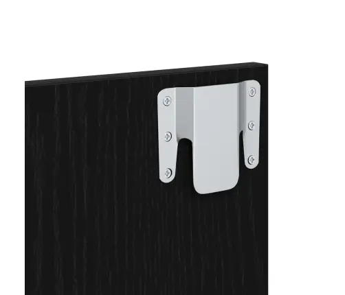 Gultas Galva Ar Skapīšu Melns Ozolkoks 337 X 32,5 X 80 Cm Vidaxl