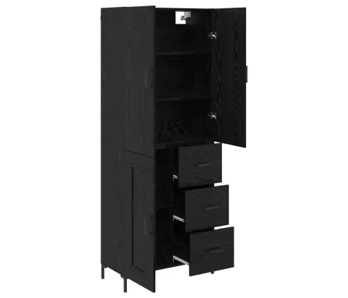 Kõrgushein Sahtliga Must Tamm 69,5 X 34 X 180 Cm Tehispuit