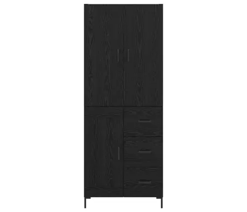 Kõrgushein Sahtliga Must Tamm 69,5 X 34 X 180 Cm Tehispuit