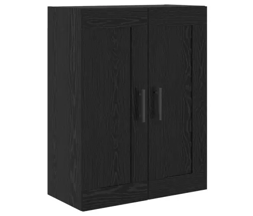 Augstais Skapītis Melns Ozolkoks 69,5 X 34 X 180 Cm Vidaxl