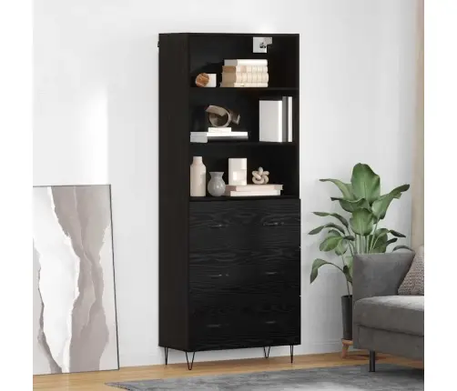 Kõrgushein Sahtliga 2 Pcs Must Tamm Tehispuit