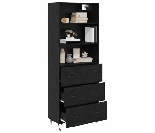 Kõrgushein Sahtliga 2 Pcs Must Tamm Tehispuit