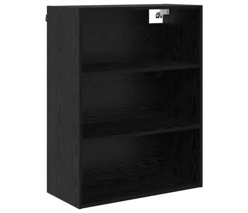 Augstais Skapītis 2 Pcs Melns Ozolkoks 69,5 X 34 X 180 Cm Vidaxl