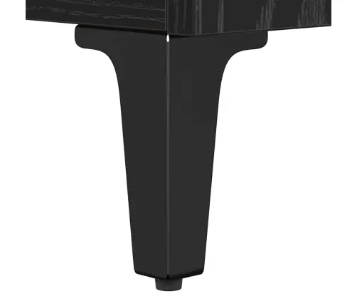 Vannas Istabas Mēbeļu Komplekts Ar Plauktu 3 Pcs Melns Ozols Vidaxl