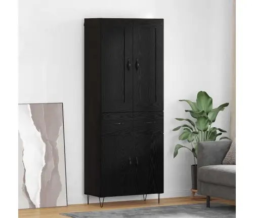 Kõrgushein Sahtliga Must Tamm 69,5 X 34 X 180 Cm Tehispuit