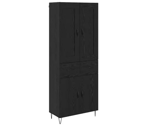 Kõrgushein Sahtliga Must Tamm 69,5 X 34 X 180 Cm Tehispuit