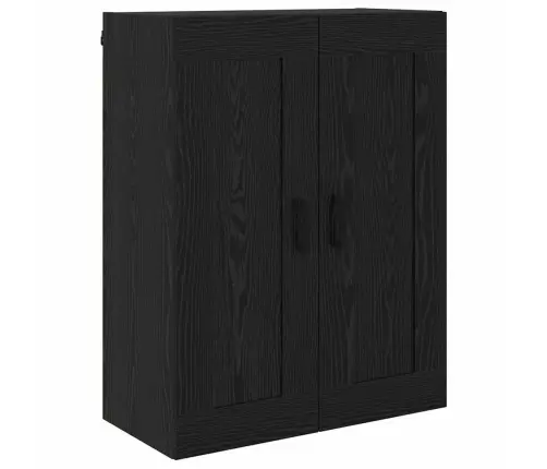 Augstais Skapītis Melns Ozolkoks 69,5 X 34 X 180 Cm Vidaxl