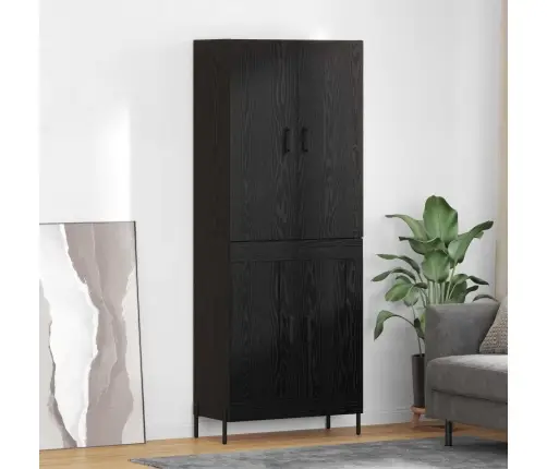 Kõrgushein Must Tamm 69,5 X 34 X 180 Cm Tehispuit