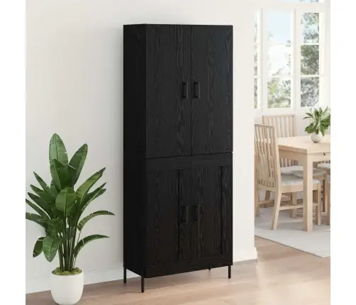 Kõrgushein Must Tamm 69,5 X 34 X 180 Cm Tehispuit